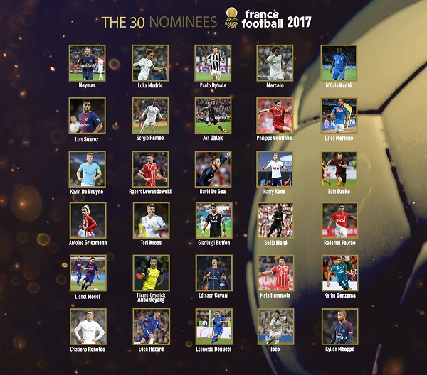 Kylian Mbappé, Aubameyang, Sadio Mané et N’Golo Kanté parmi les 30  finalistes du Ballon d’Or