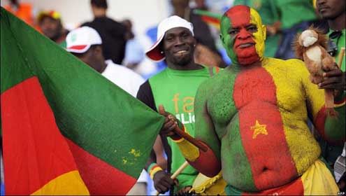 Supporters Welcome The Indomitable Lions Upon Arrival In Gabon